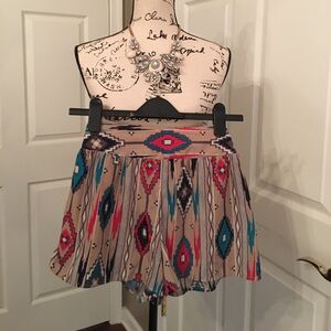 Forever 21 flare tribal shorts